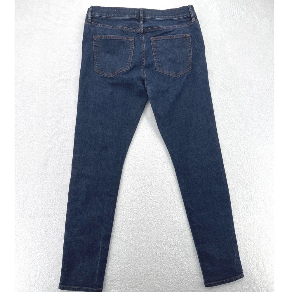 Loft Modern Skinny Jeans Womens Size 28 6 Dark Indigo Blue Denim Stretch